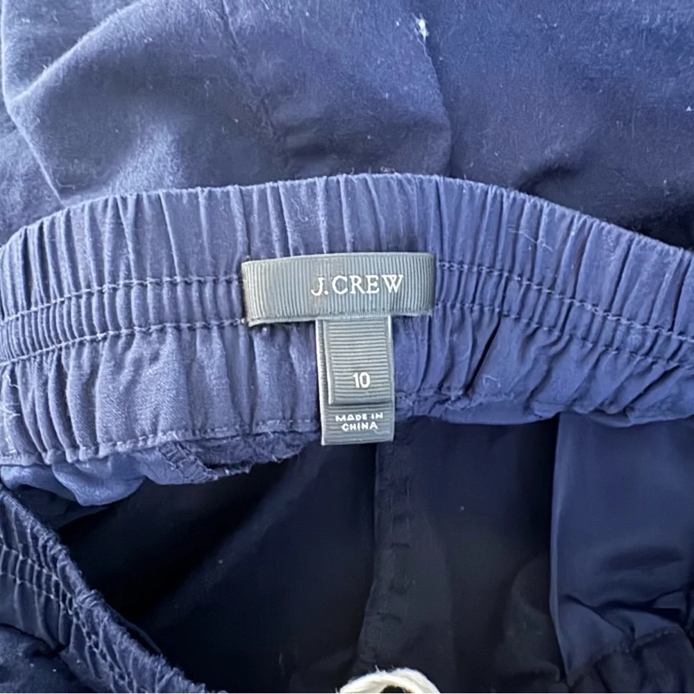 J Crew Women’s Jogger Casual Pants 10 Wool Viscose Cozy Navy Blue Travel